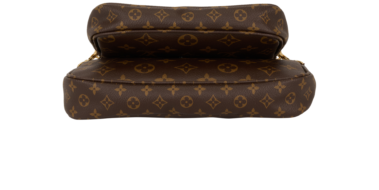Multi Pochette Accessoires, &pound;1,400, Handbags, Brown, Canvas, Top view